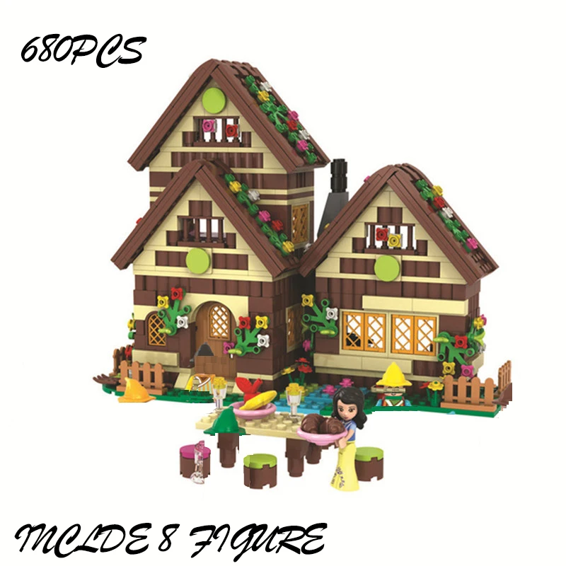 

Disney Frozen Friends Snow White Building Blocks Revenge Snow White Crystal Coffin Building Block Set Model Children's Toy Gift