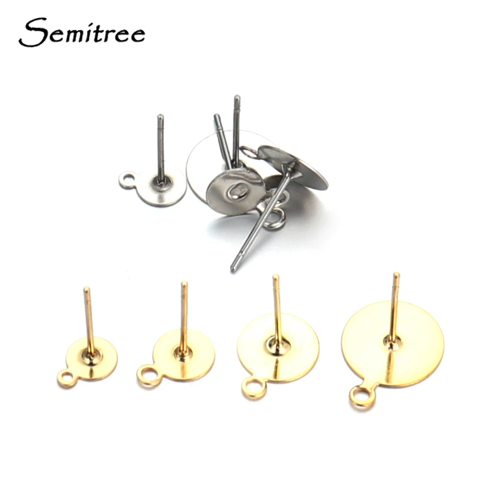 

Основа для сережек Semitree из нержавеющей стали с крючком, 20 шт.