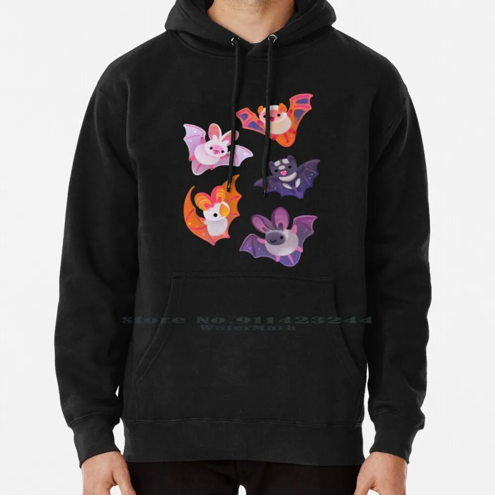 

Желтый свитер с капюшоном летучая мышь 6xl хлопок милые кавайные очаровательные Хэллоуин хироптера биология пещера Темный вампир Звезда ноч...