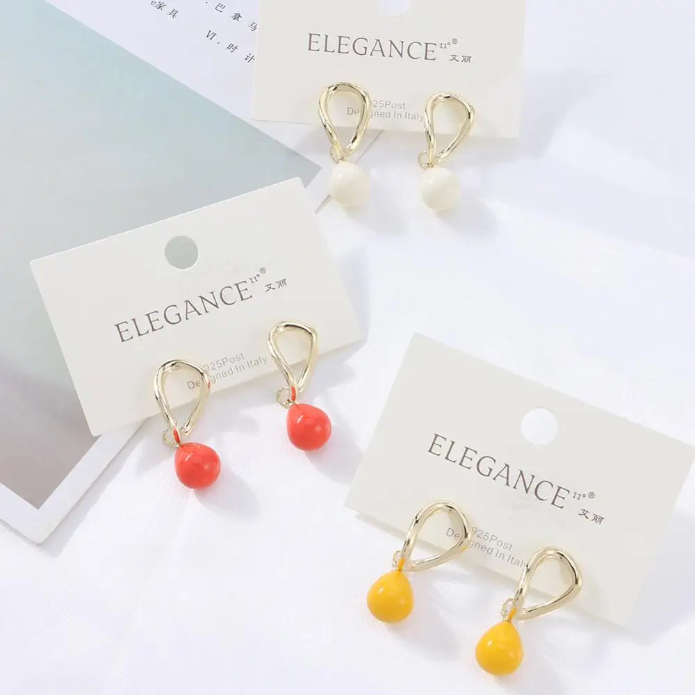 

ELEGANCE11 Cute Dangle Earrigns Candy Color Drop Pendant Earrings for Women Party Jewelry Christmas Gift for Girls