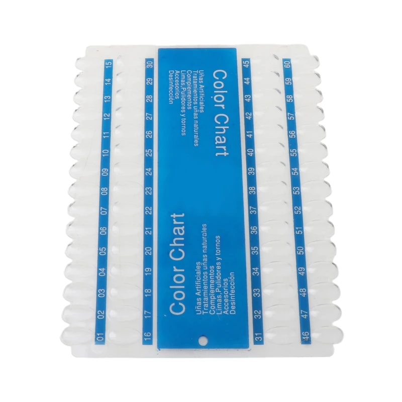 60 Маникюр для ногтей сетка Нейл Арта набор Цвет диаграммы Дисплей стеллаж