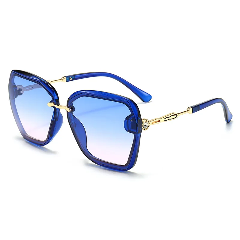 2022 Cat Eye Sunglasses Women Luxury Brand Design Mirror Lens Vintage Sun Glasses Rose Gold Metal UV400 oculos | Аксессуары для