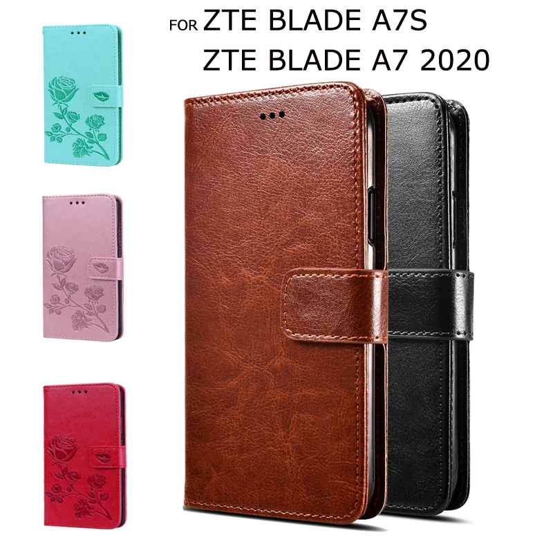 Flip Wallet Case For ZTE Blade A7s Premium Phone Pouch A7 2020 PU Leather Capas Cover Fundas | Мобильные телефоны и