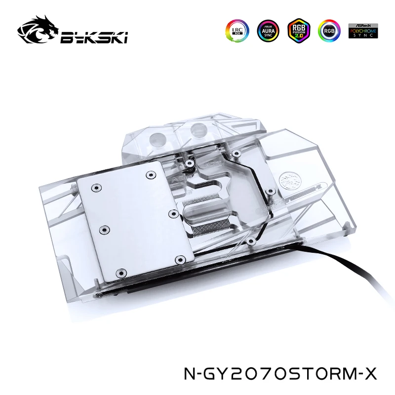 Водяной блок Bykski GPU для Galax GeForce RTX 2070 Gainword 2060 Super GTX 1660TI N GY2070STORM X|Кулеры и системы