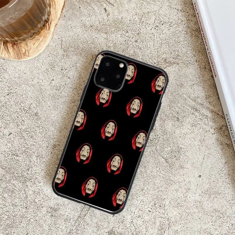 

Spain TV Money Heist House Paper Black Soft Phone Cases For Iphone 6 6s 7 8 Plus XR X XS XSmax 11 12 Pro Mini Max