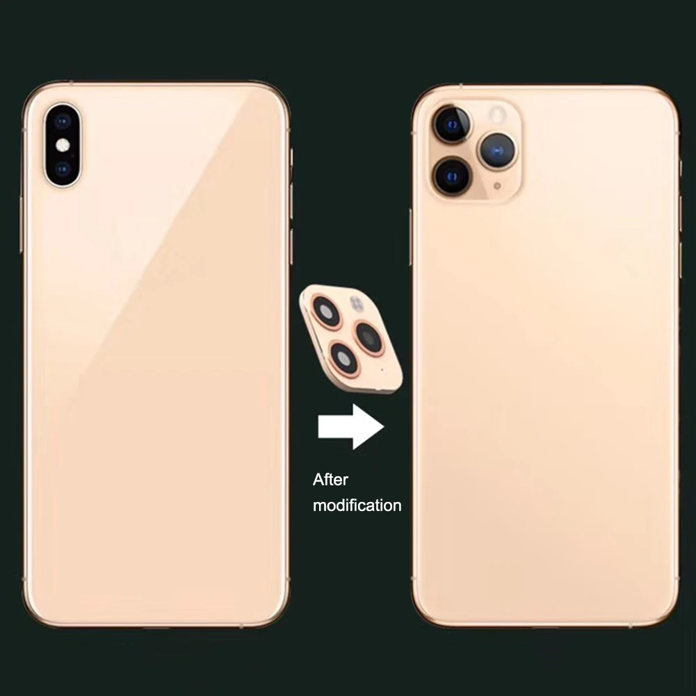 Закаленное стекло для iPhone 11 Pro крышка объектива камеры X XS MAX задняя из титанового