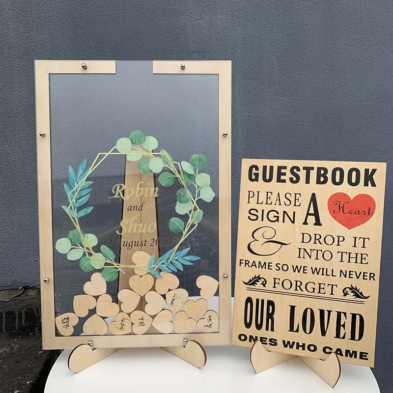 Индивидуализированная рамка для свадьбы книга гостей Альтернативная Прямая