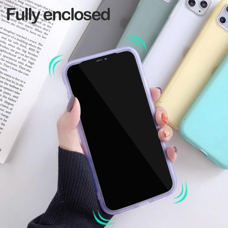 Жидкая эмульсия мягкий силиконовый матовый чехол для телефона iPhone 6S 7 8 6 Plus X XR 11 Pro