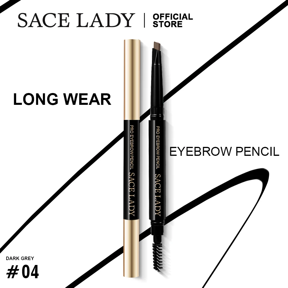 

SACE LADY Long Lasting Eyebrow Pencil Waterproof Makeup Natural Eye Brow Pen Paint Brown Black 4 Colors Cosmetics Wholesale