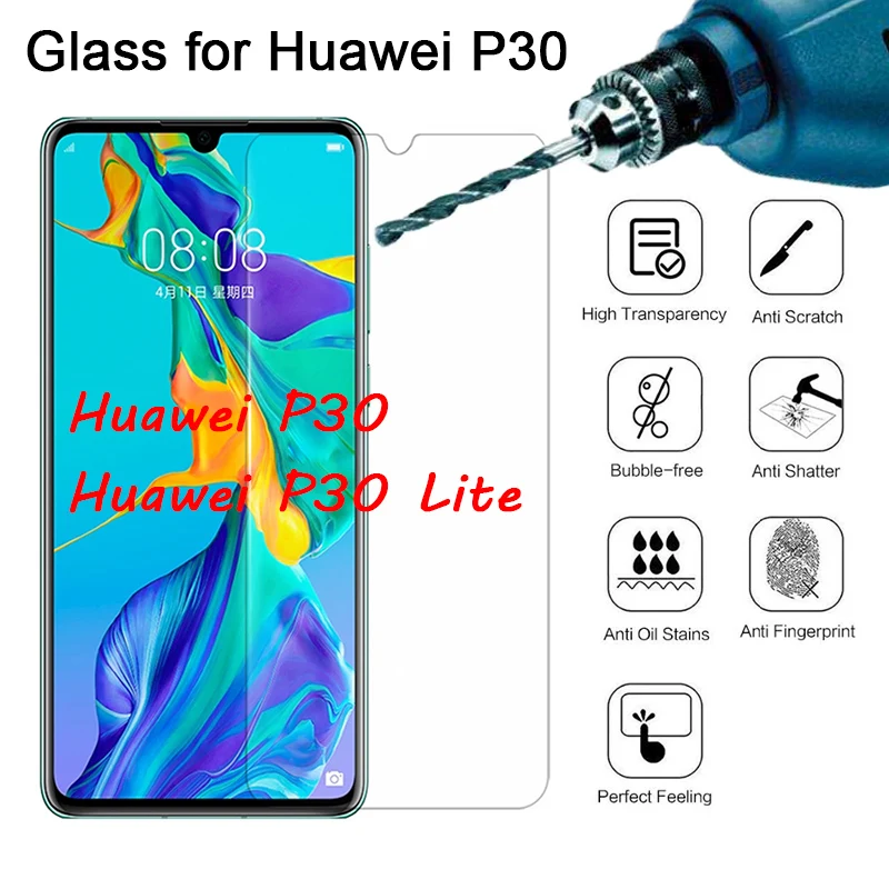 Закаленное стекло для Huawei P30 Lite P30Lite Защитное P20 2018 Pro Защита экрана P Smart 2019