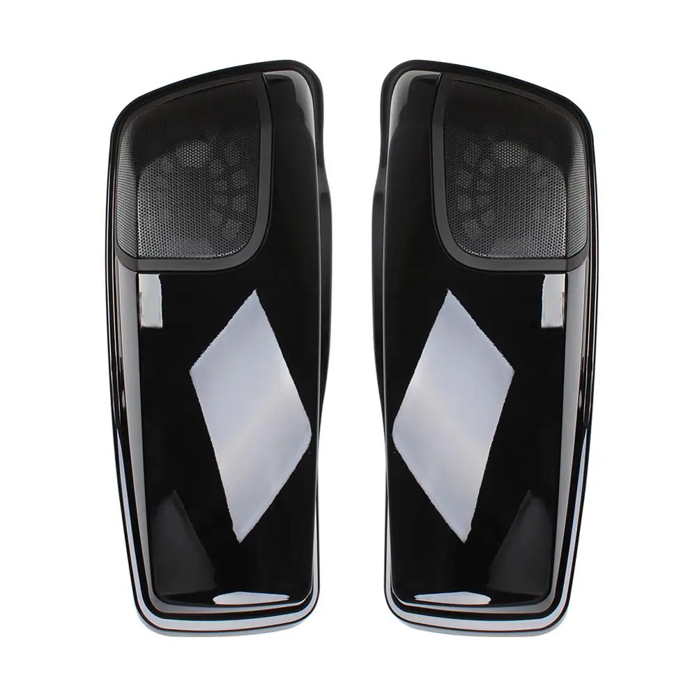 1 пара светильник черных сиденья для мотоцикла крышки динамиков Harley Touring Road King