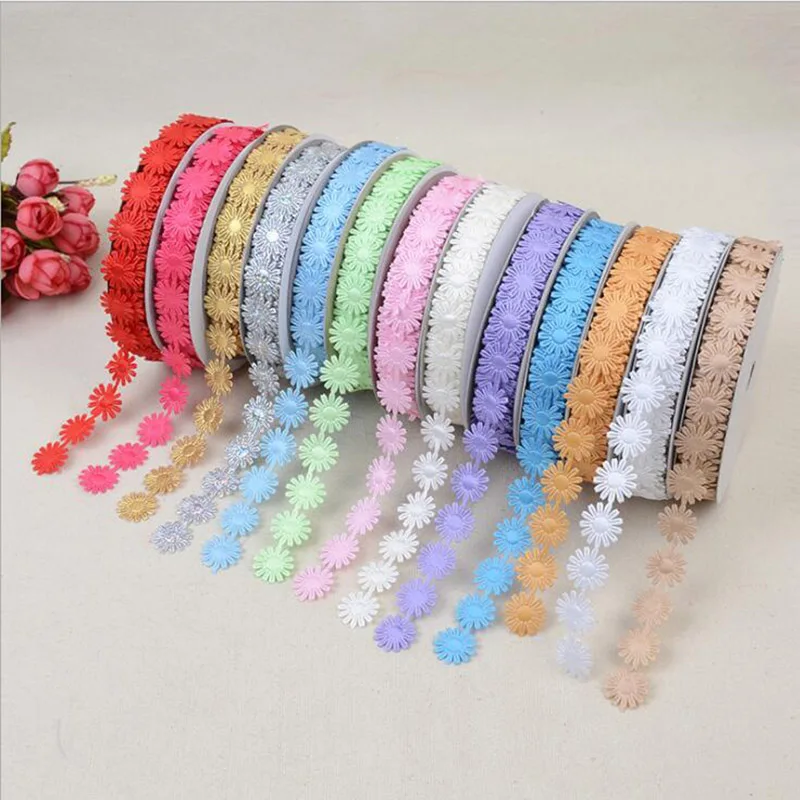 20 ярдов вышитое кружевное полотно 2 5 см печатные тесьма одежда Вечерние DIY