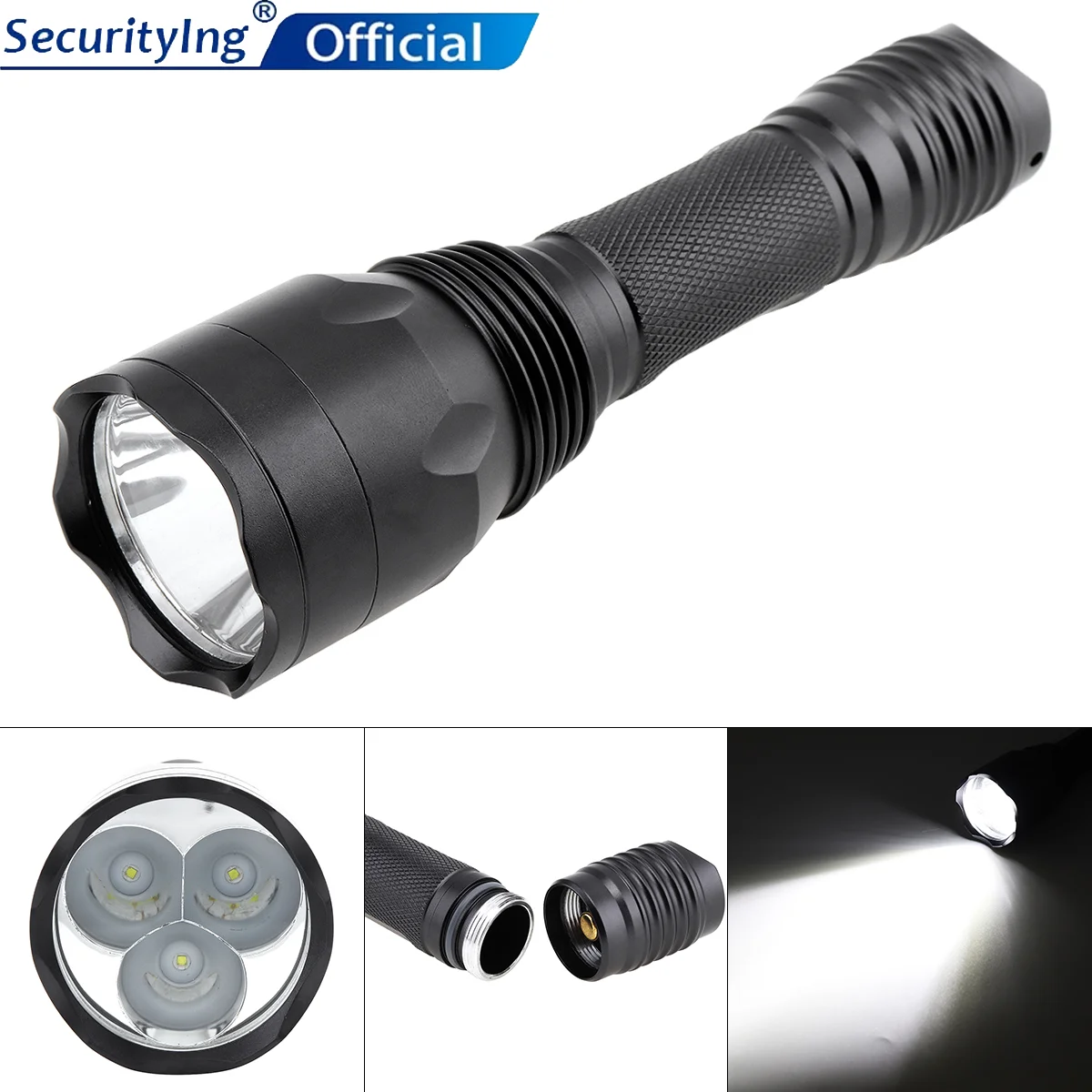 5400LM флэш светильник 3 светодиодный с бусинами водонепроницаемый ударопрочный