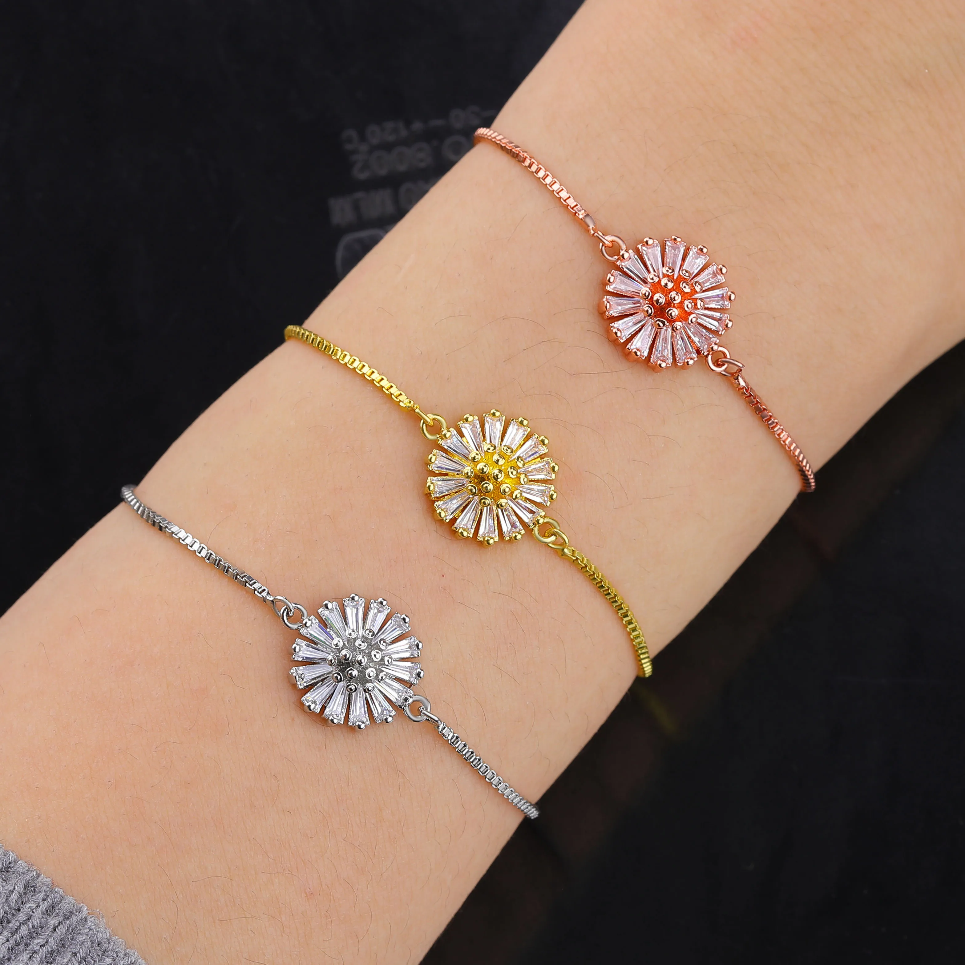 JUWANG новые модные самодельные браслеты из звеньев ювелирные изделия циркониевые