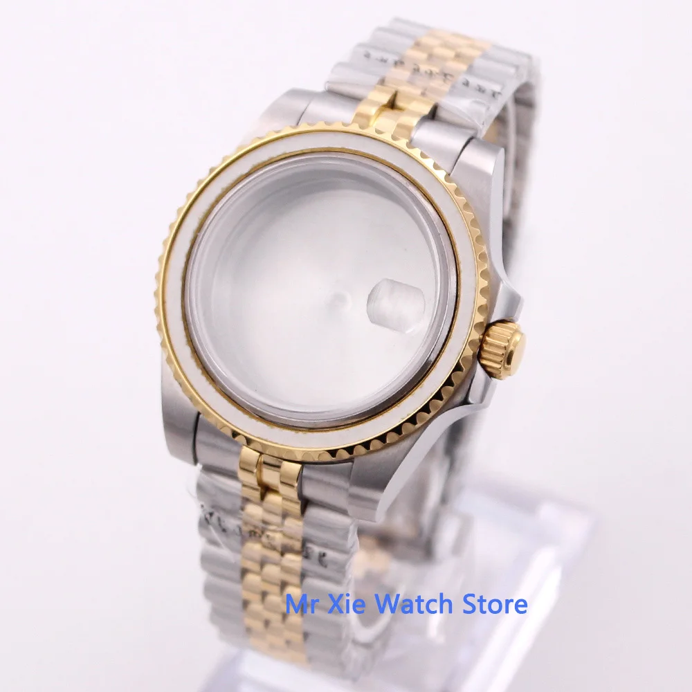 BLIGER 40mm Sterile Solid 316L Stainless Steel Case With Band Watch Fit For ETA 2836 Movement | Наручные часы