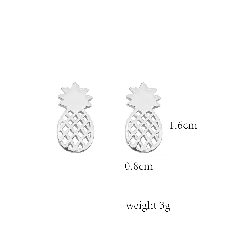

Dainty Pineapple Earrings Lovely Women's Earrings Stainless Steel Fashion Women's Accessories Fashion Jewelry Gifts Earrin