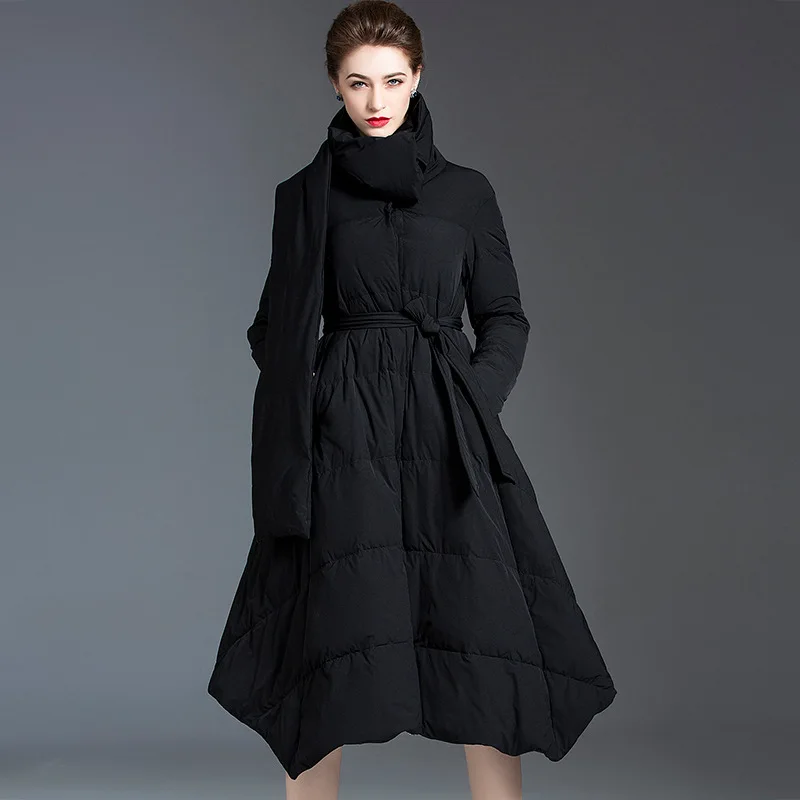 

down jacket female scarves cloak loose take temperament vogue of new fund of 2020 autumn winters is thickening of bread