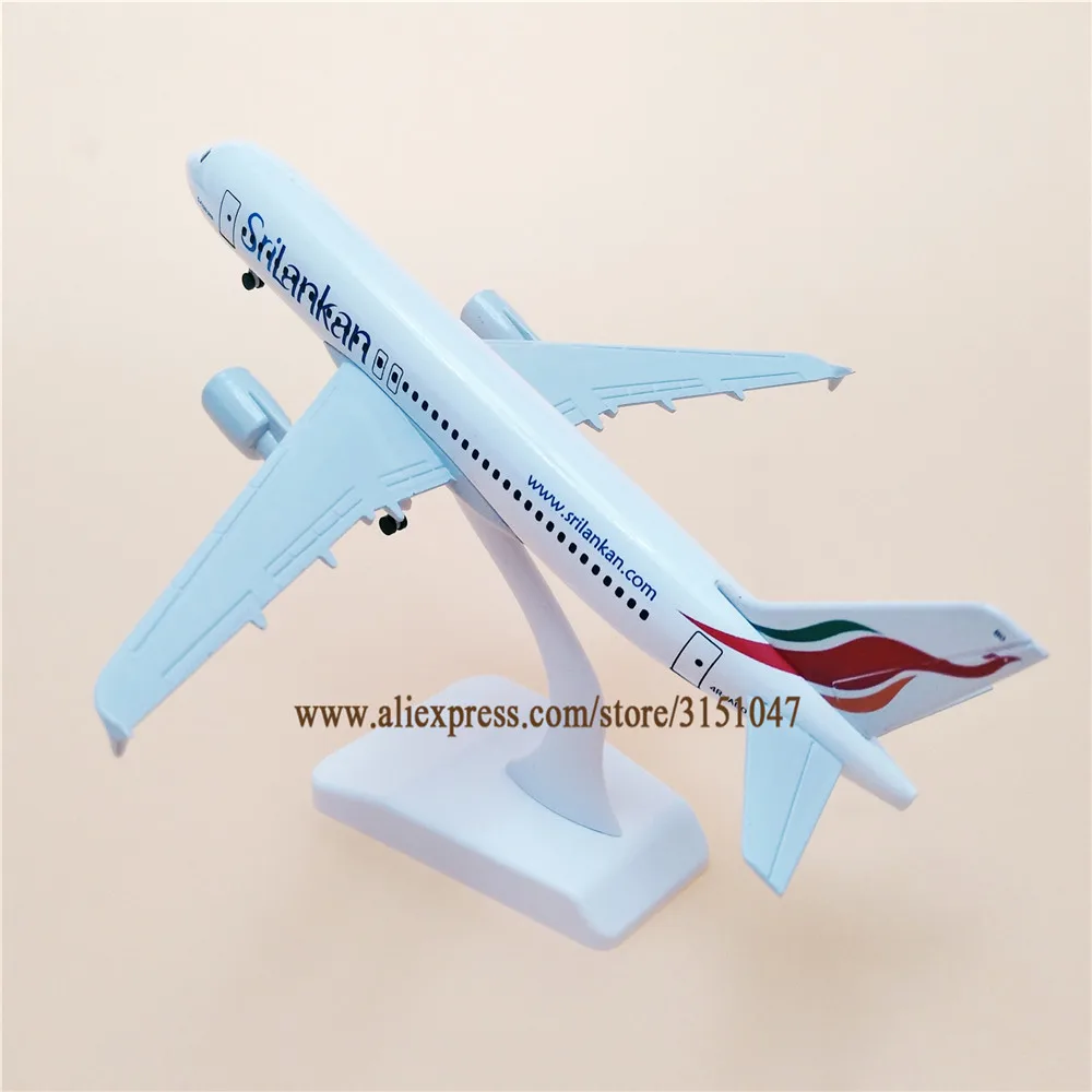

20cm Air Srilankan Airlines Airbus 320 A320 Airways Plane Model Alloy Metal Diecast Model Airplane Aircraft Airways Kids Toys