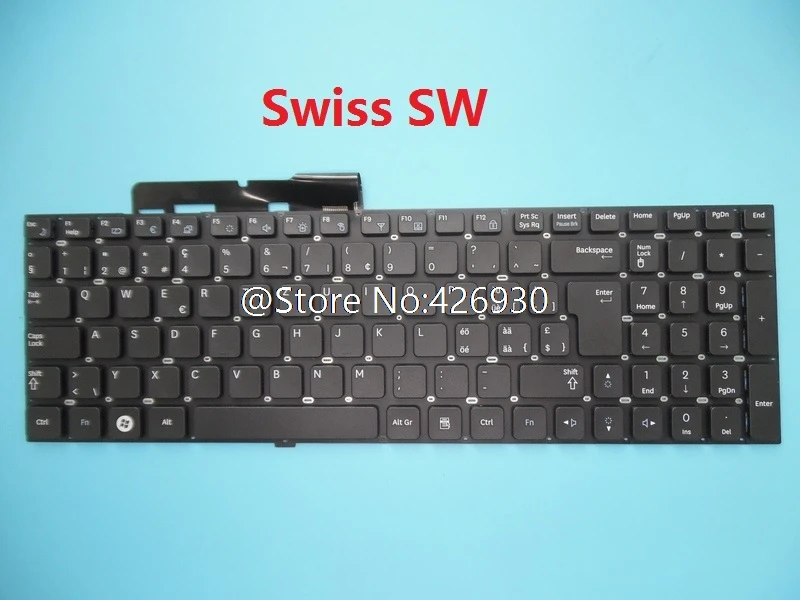 Клавиатура для ноутбука Samsung RF510 RF511 QX530 RC530 английский США Венгрия HG HU Swiss SW