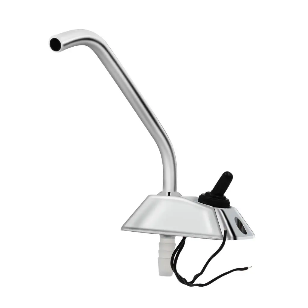 

Кухонный Смеситель RV Marine, 12 В, кран с носиком, одно отверстие, Электрический смеситель для воды, кран для жилого автофургона, смесители с вращ...