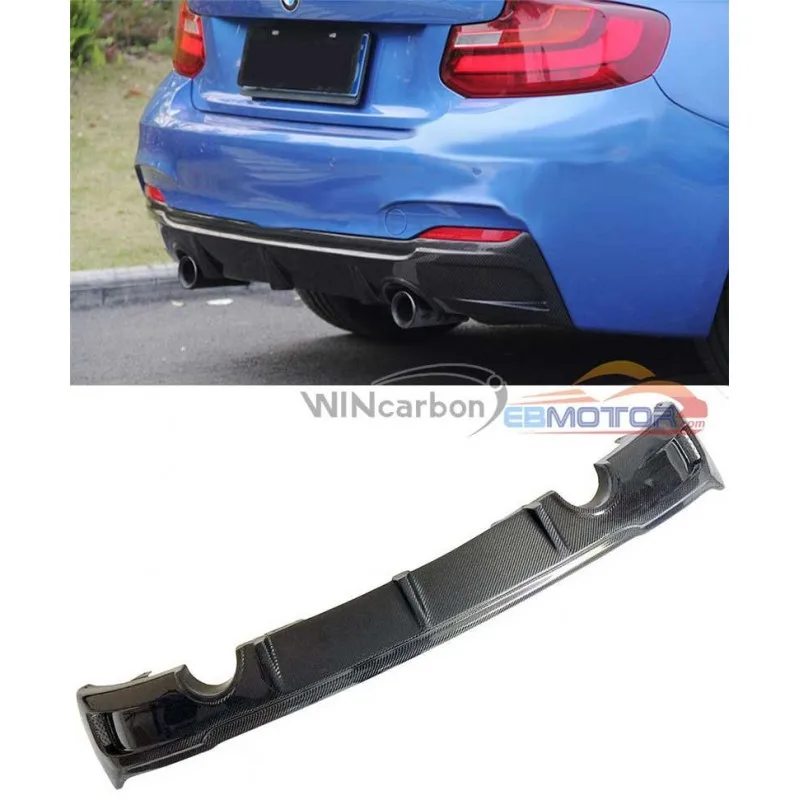 Задний диффузор из настоящего углеродного волокна для BMW F22 2 серии M Sport bumper
