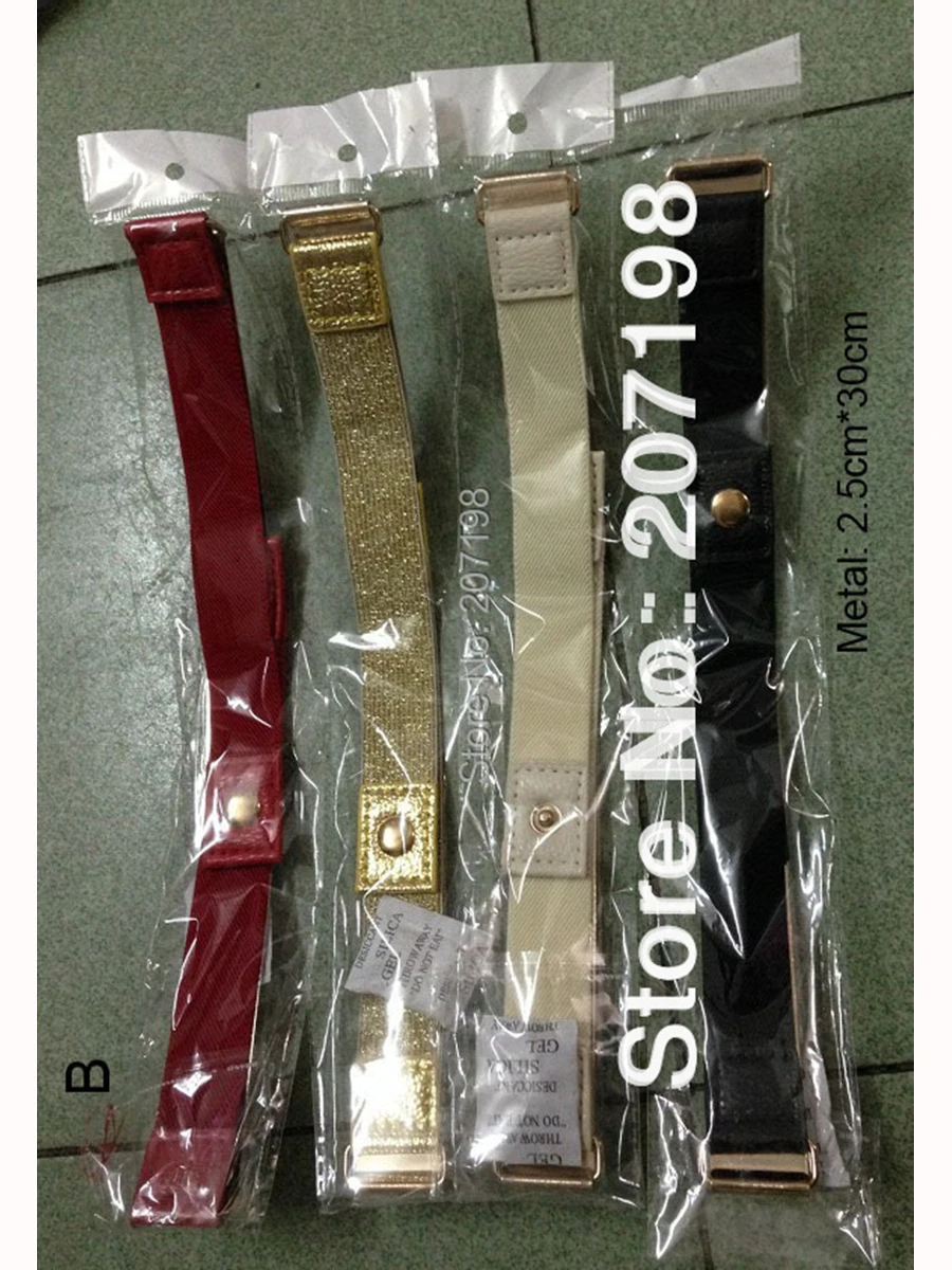 Рисунок 2 - Ремень женский эластичный черный/красный/Золотой/телесный/серебристый/коричневый,