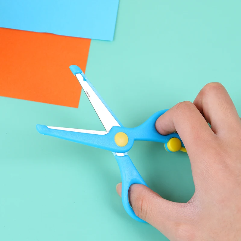 

Handmade Safety Plastic Scissors Color Learning Education Toys for Kindergarten