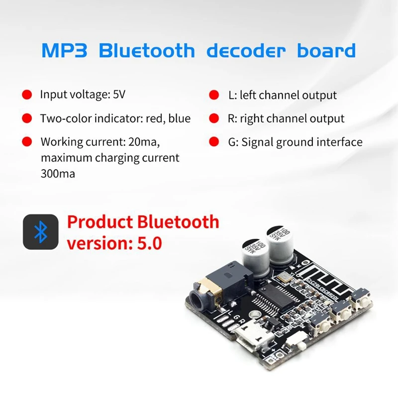 Топ VHM 314 V.20 Bluetooth аудио приемник плата 5 0 Mp3 декодер не допускающий потерь