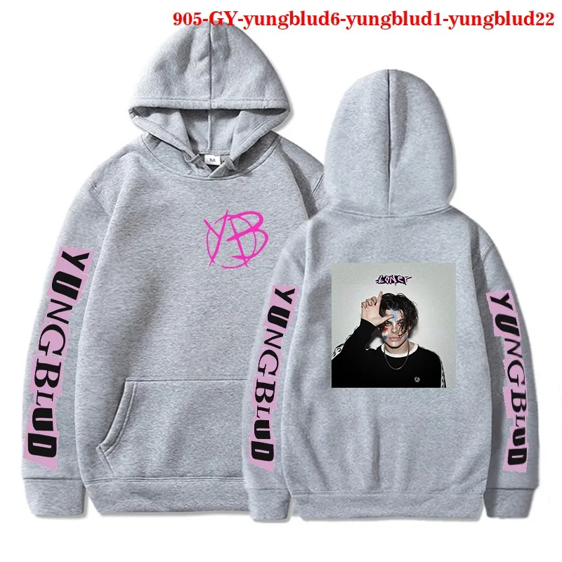 

New Pullover Hoodies Yungblud Print for Men Hooded Streetwear Fashion Plus Size Women Unisex Autumn Long Sleeved Yungblud Tops