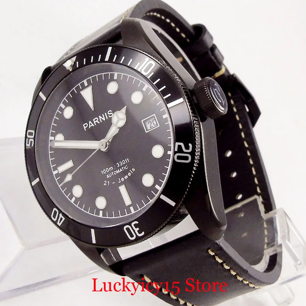 Мужские механические часы с сапфировым стеклом 41 мм|Мужские часы| |