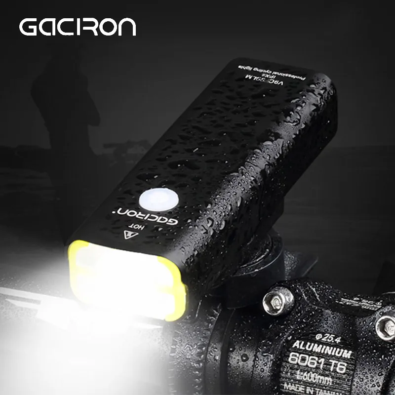 Gaciron велосипед светильник велосипедный головной светильник IPX6 USB флэш-память светильник светодиодный вспышка передняя лампа V9C-400 V9F-600 V9C-800 V9S-1000 V9D-1600 V9D-1800