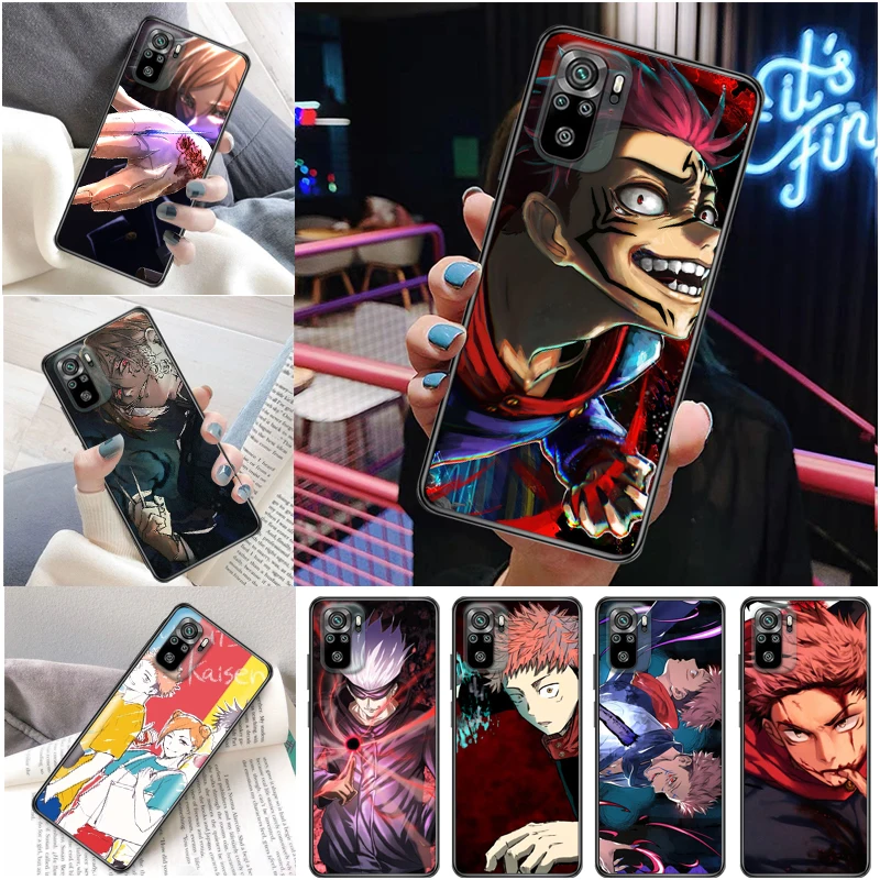 

Jujutsu Kaisen Yuji Itadori Sukuna Fushiguro Megumi Satoru Gojo Phone Case For Xiaomi Redmi Note 10 10T Pro 5G Cases Carcasa