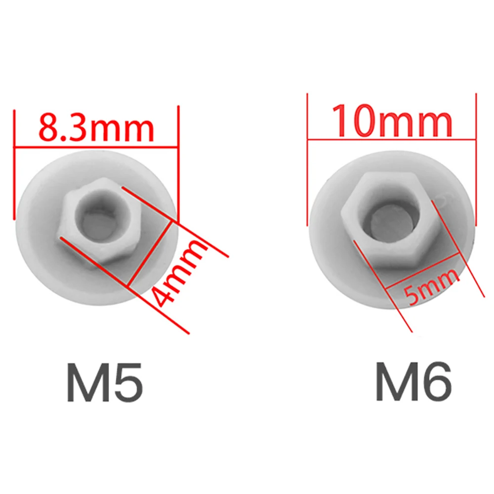 10pcs MM5/M6 Bicycle Stem Hexagon Screws Cap Plastic Caps Mountain Bike Road Foldable Cycling Screw | Спорт и развлечения