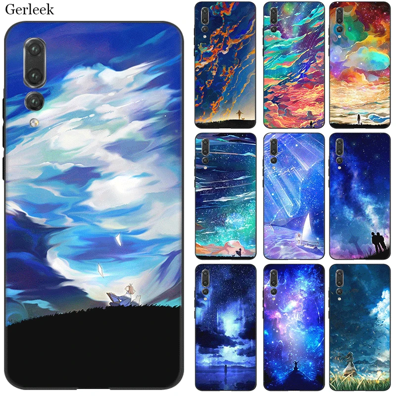 Мобильный телефон чехол для телефона huawei Y6 Y5 Y7 Y9 Коврики 10 20 Nova 5i 2i 2 3 3i 4 Lite рro закат