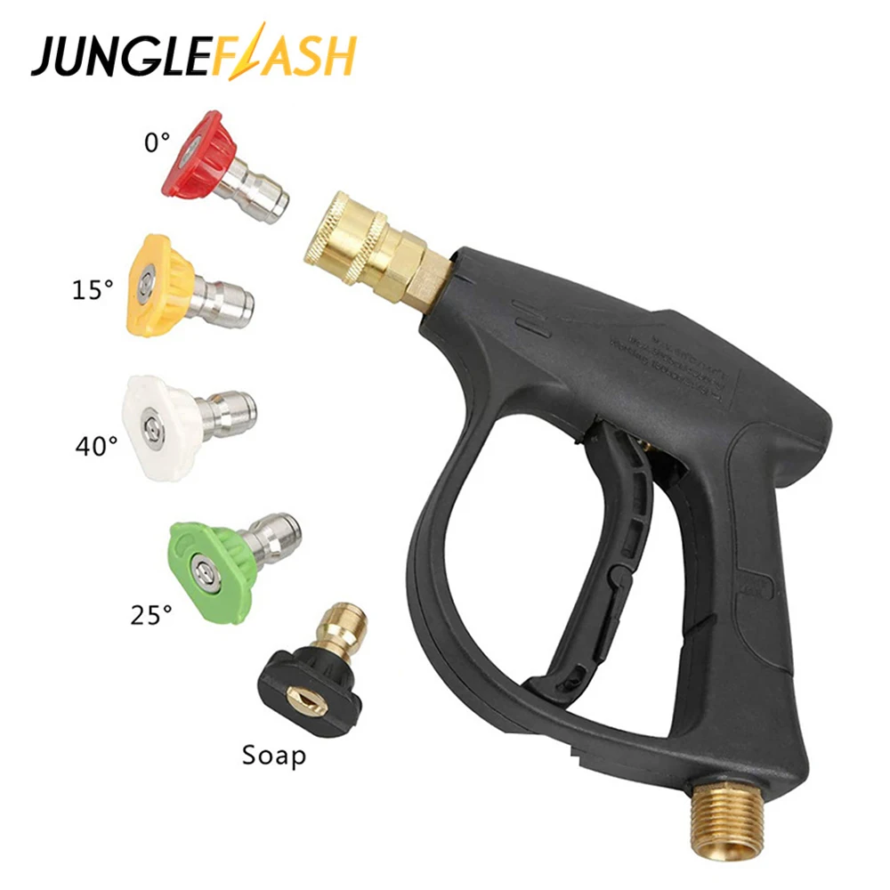 Car Wash High Pressure Water Gun Cleaner Washer Soap Foam Spray Sprayer Nozzles Quick Release Car Accessories 14MM M22 Socket