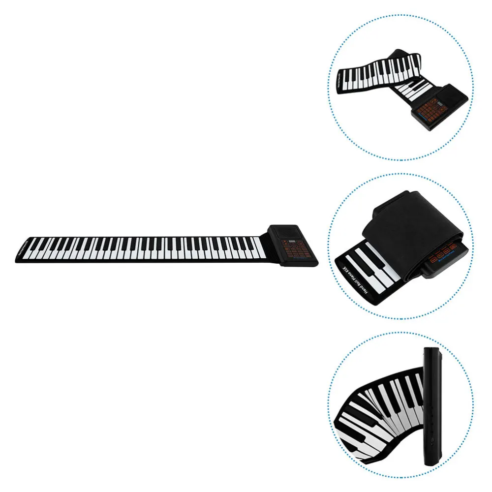 

1 Set Smart Hand-rolled Electronic Piano 61 Keys Electronic Keyboard for Outdoor