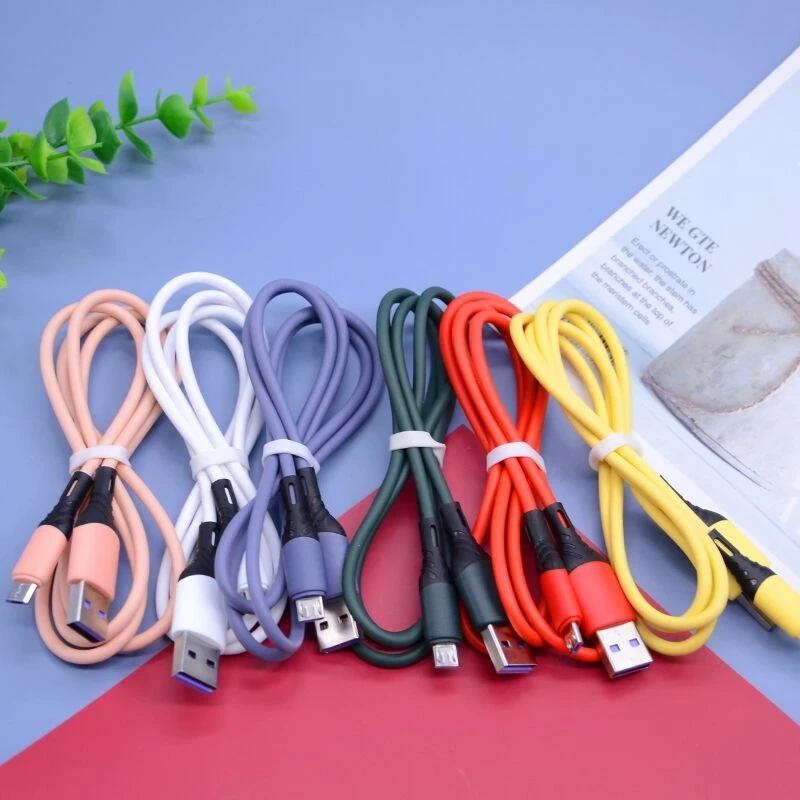 

USB Data Cable For iPhone 12 Mini 12 Pro Max X XR 11 XS 8 7 6s Liquid Silicone Charging Cable USB Data Cable Phone Charger Cable