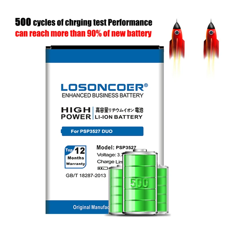 LOSONCOER Новый Сменный аккумулятор для телефона 4300 мАч PSP3527 DUO Prestigio Wize NK3 PSP3527DUO PSP3507