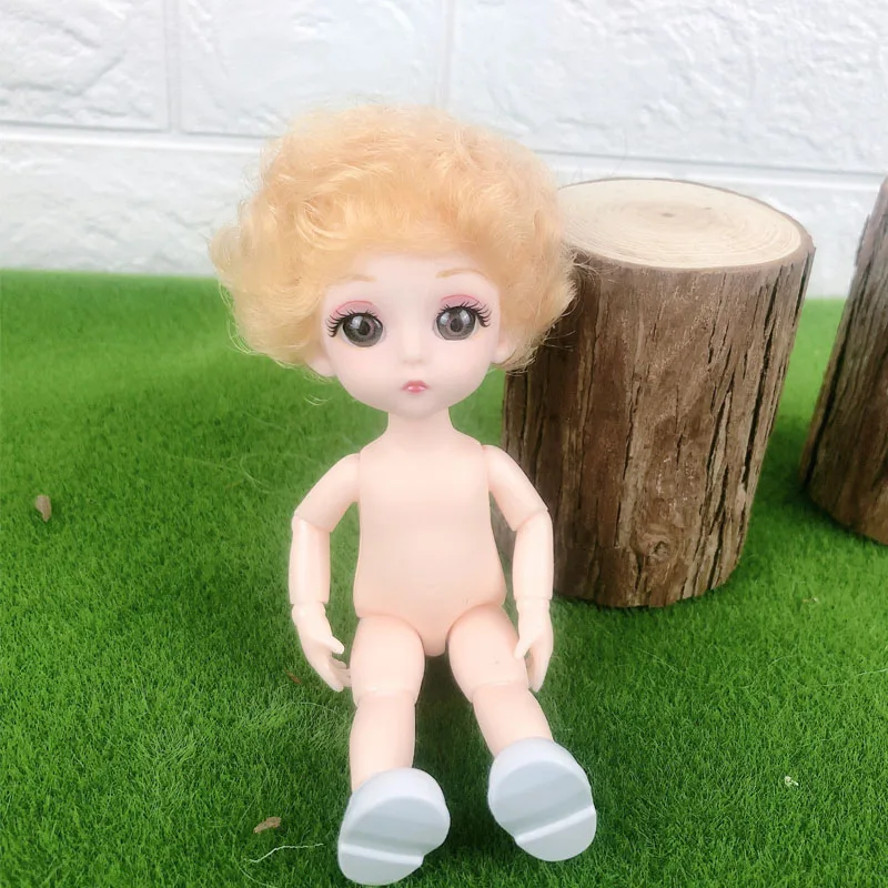 OB11 куклы 13 шарнирная кукла голая BJD мини мальчик 16 см|Куклы| |