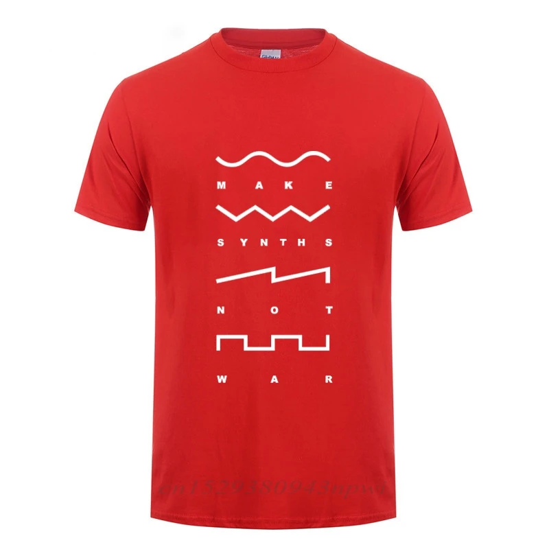 Новый 2020 модные сделать синтезаторов не войны футболка клуб диско Вечеринка