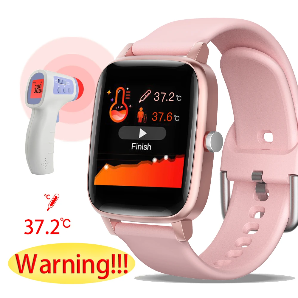 Смарт часы с измерением температуры тела для мужчин и женщин|Мужские электронные