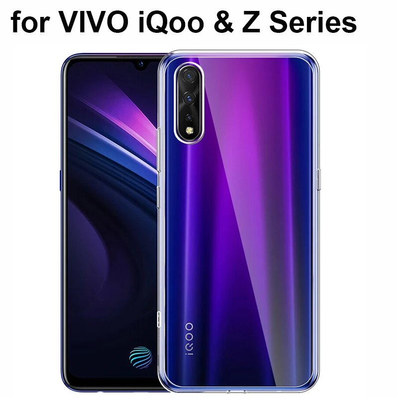 Тонкий гибкий прозрачный мягкий Силиконовый ТПУ чехол для VIVO iQoo Pro Neo Z5 Z5X Z3i Z3 Z1 3