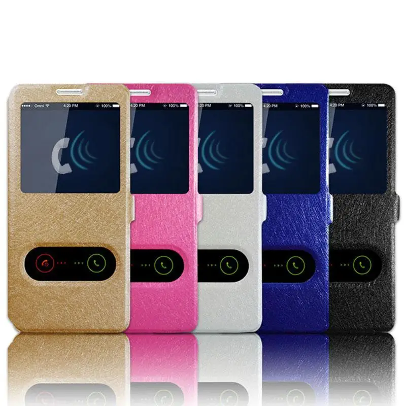

For Samsung Galaxy S8 Plus PU Leather View Window Flip Cover Case Quick Answer Ultra Thin Phone Stand Cases