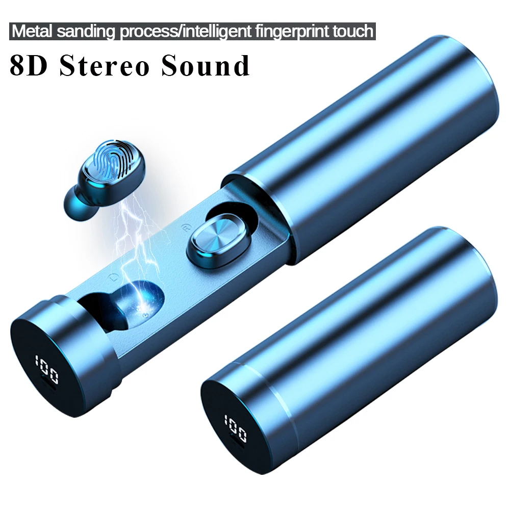 Новинка B9 TWS наушники Bluetooth 5 0 беспроводные 8D HIFI стерео спортивные с микрофоном