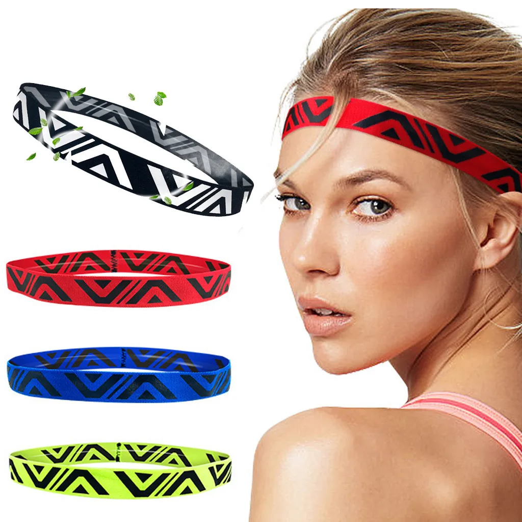Нескользящая спортивная повязка на голову для фитнеса тенниса бадминтона