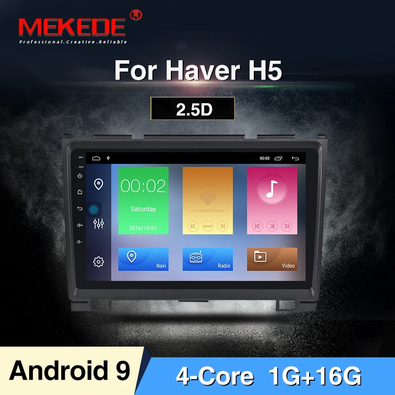 MEKEDE " Android9.0 Автомобильный мультимедийный dvd-плеер для Haval Hover Great Wall H5 H3 автомобильный Радио gps naviagtion wifi BT - Цвет: 16G