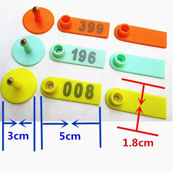 100 шт. медные серьги гвоздики для головы овец коз свиней крупного рогатого скота
