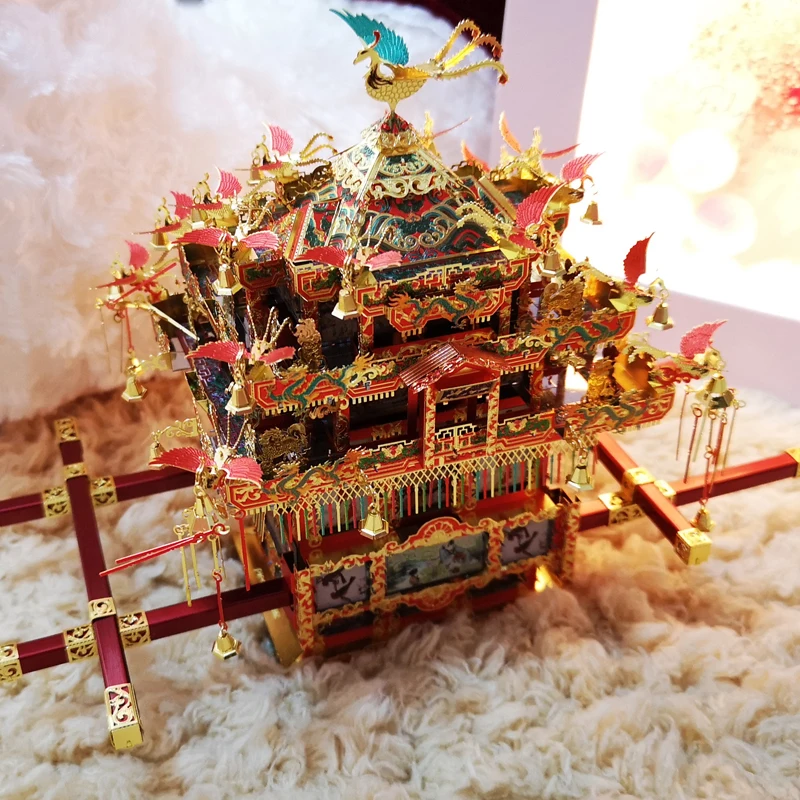 Детский металлический 3D-пазл Piececool для девичьего седана стула 288 шт. 4 листа |