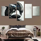 Xenomorph Prometheus фильм, рисунок на холсте 5 панель печать плакат холст искусство стены картины для гостиной