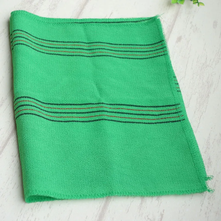 free shipping 3pcs/lot Green color Korean Italy Towel Exfoliating Long Viscose Bath Scrub (Made in china)